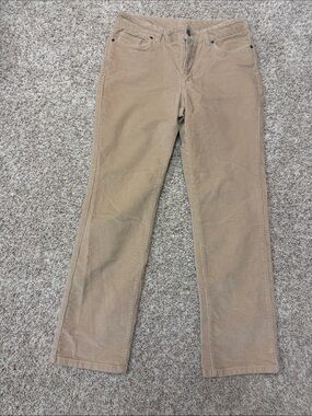 L.L. Bean Straight-Leg Corduroy Jeans in Tan